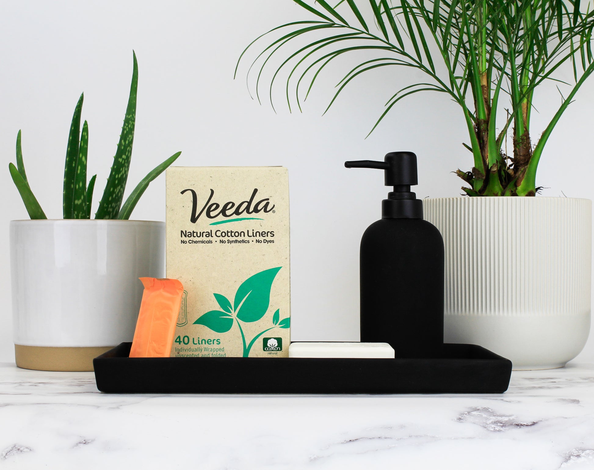 Veeda Ultra-Thin Natural Cotton Breathable Panty Liners