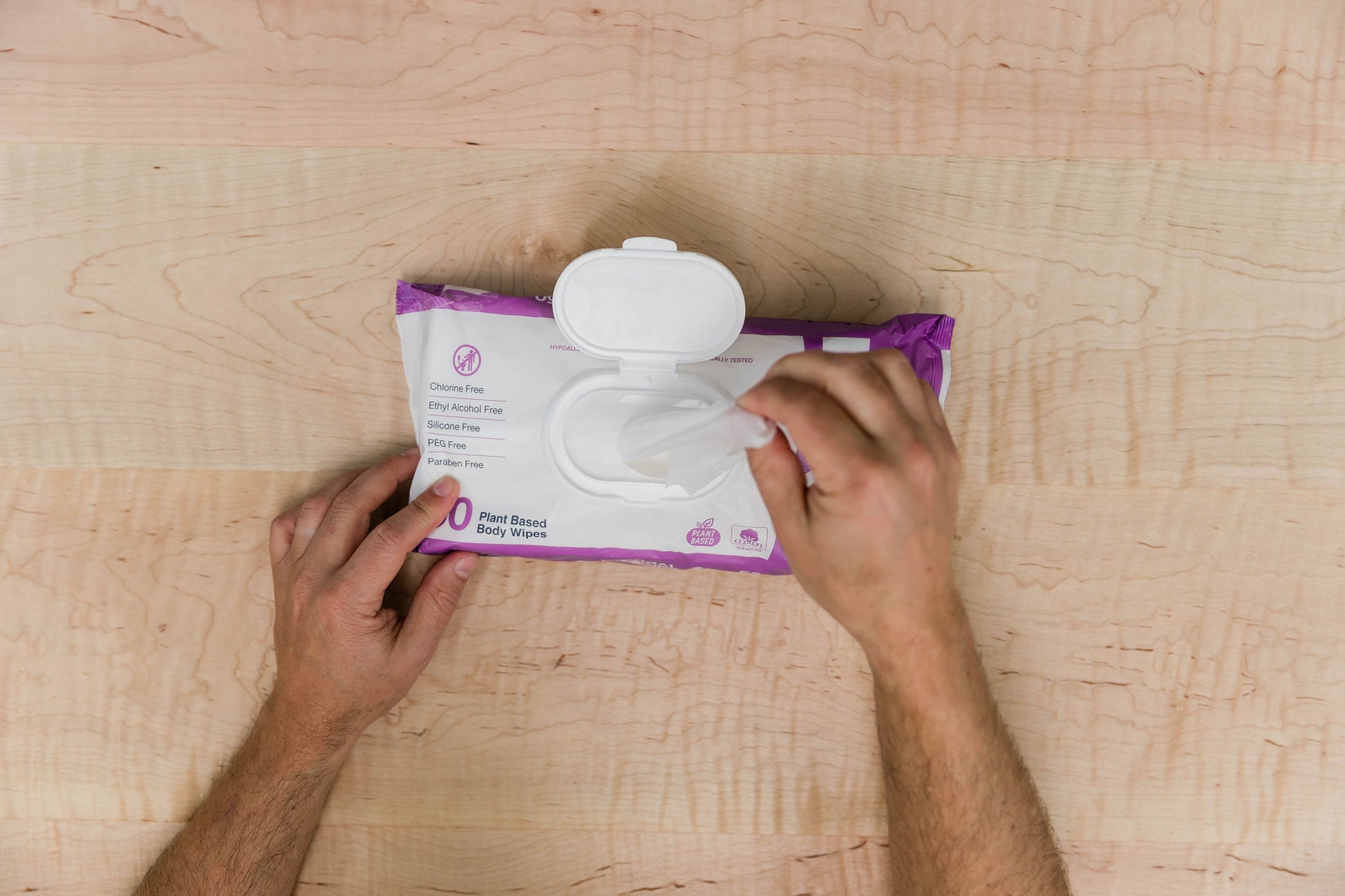 Natural Cotton Body Wipes for Adults