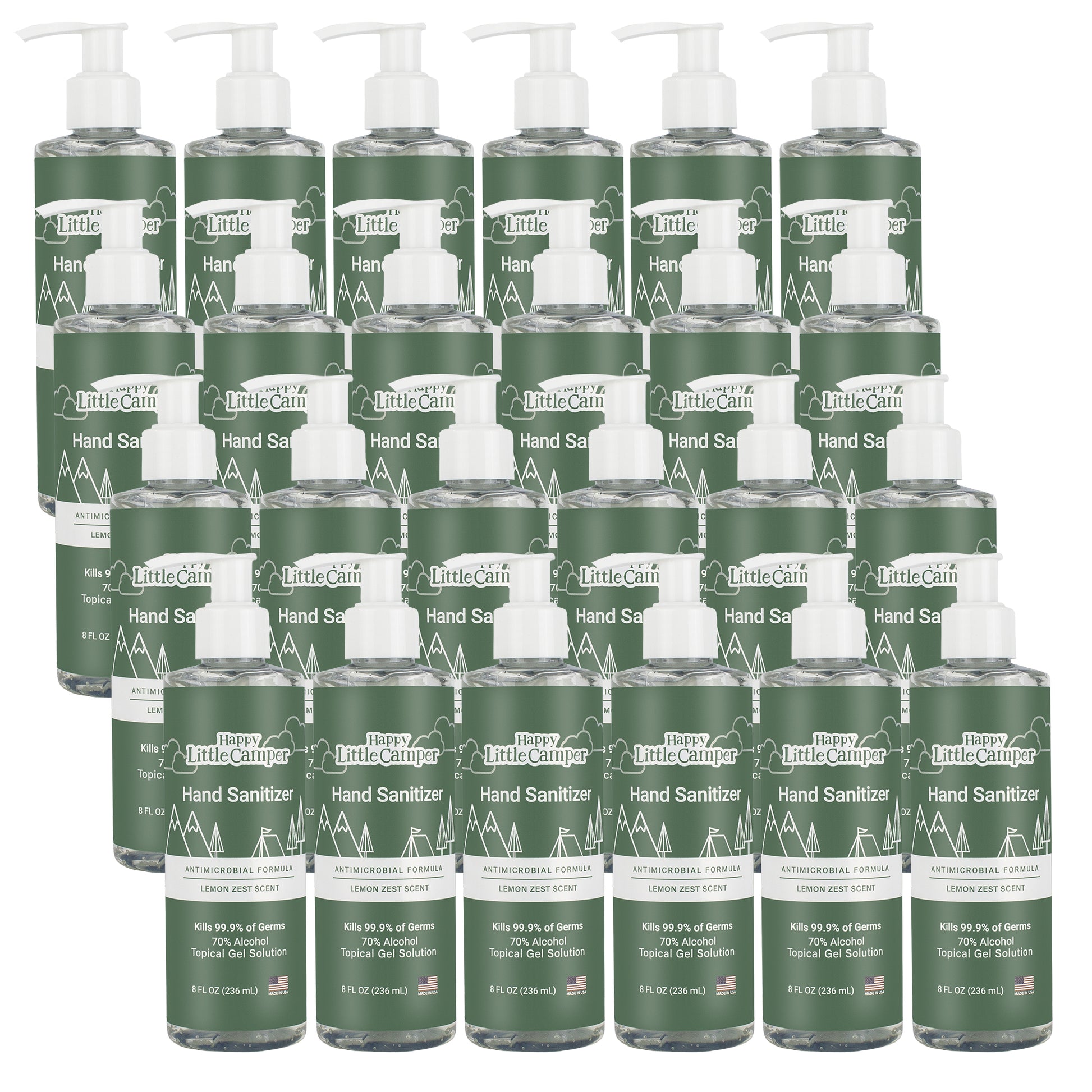 Happy Little Camper Hand Sanitizer with Lemon Zest Scent
