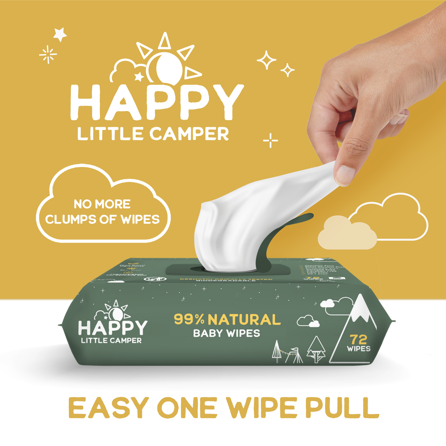 Happy Little Camper Natural Baby Wipes