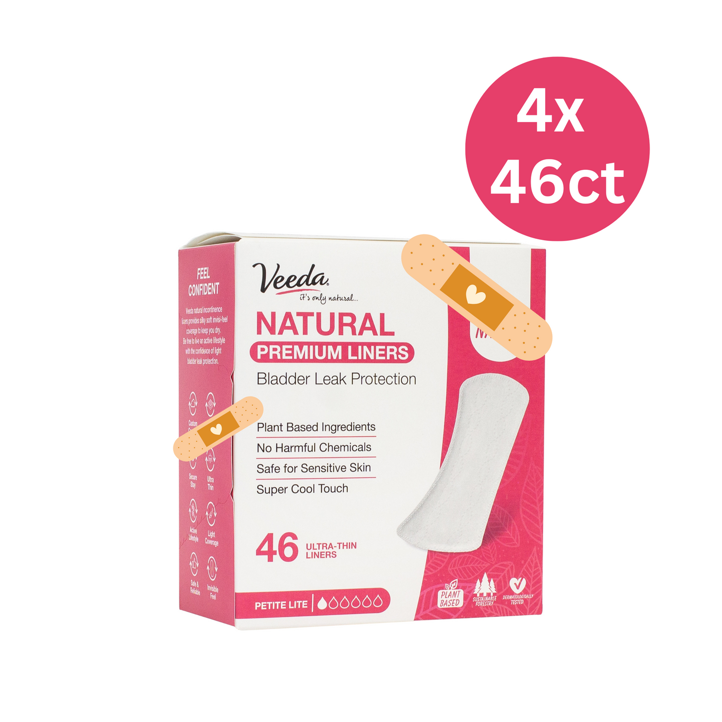 Perfectly Imperfect Veeda Natural Liners – 4 Box Bundle