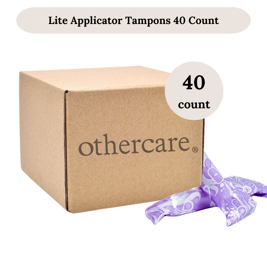 Othercare 100% Natural Cotton BPA-Free Compact Applicator Tampons Lite