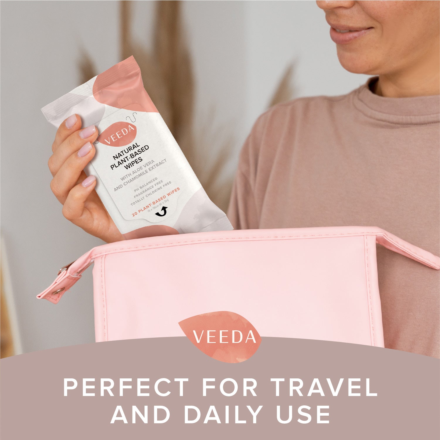 Veeda Plant-Based Natural Feminine Wipes