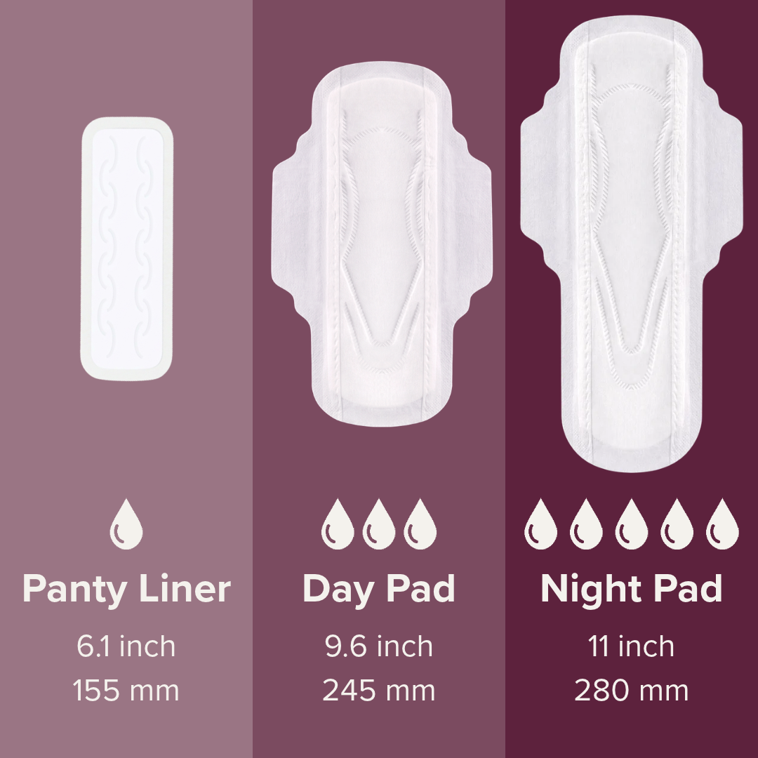 Veeda 100% Organic Cotton Cover Night Pads