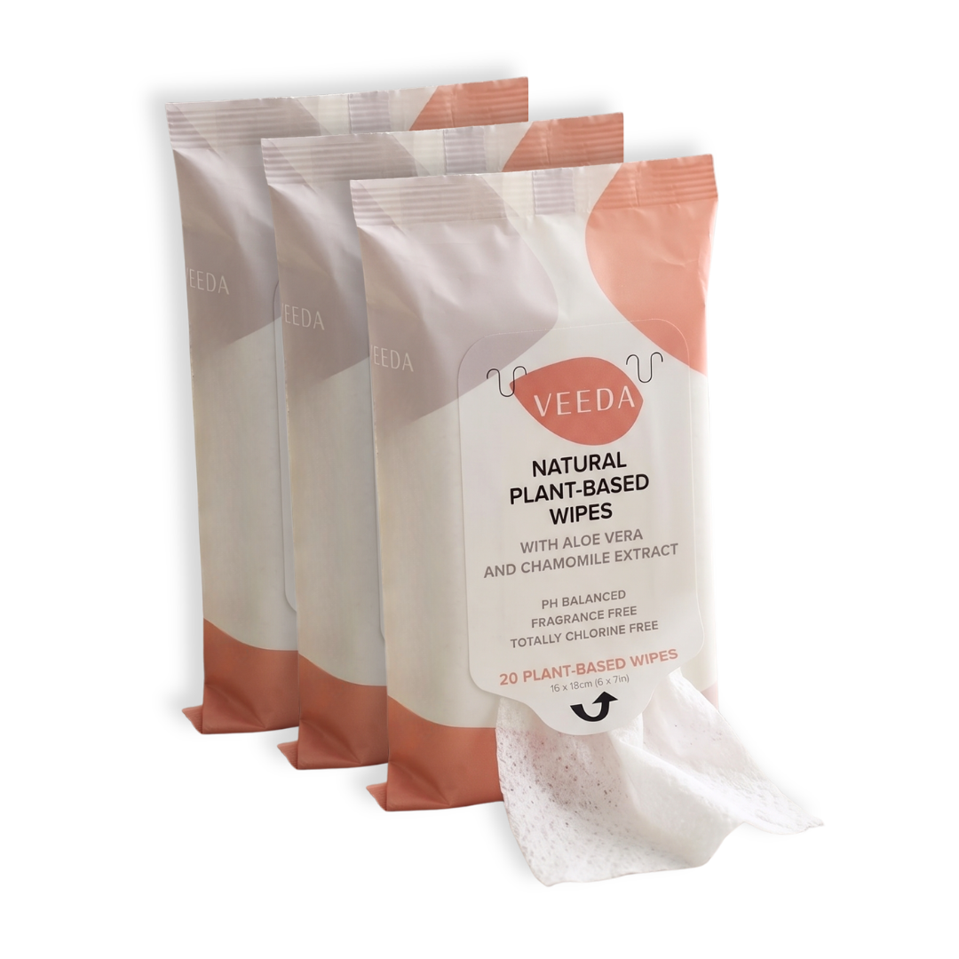 Veeda Plant-Based Natural Feminine Wipes