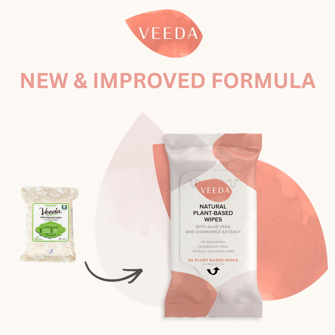 Veeda Plant-Based Natural Feminine Wipes