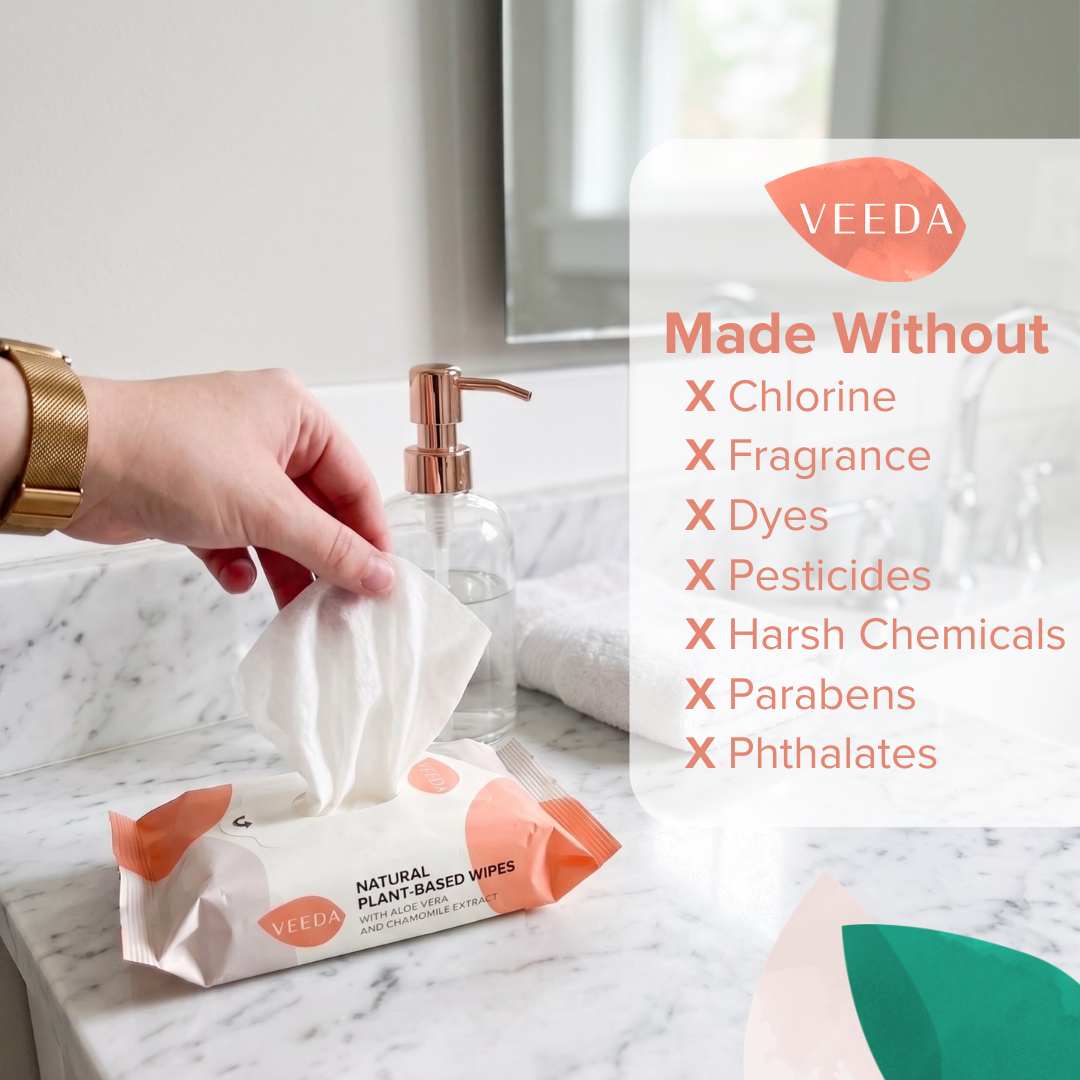 Veeda Plant-Based Natural Feminine Wipes