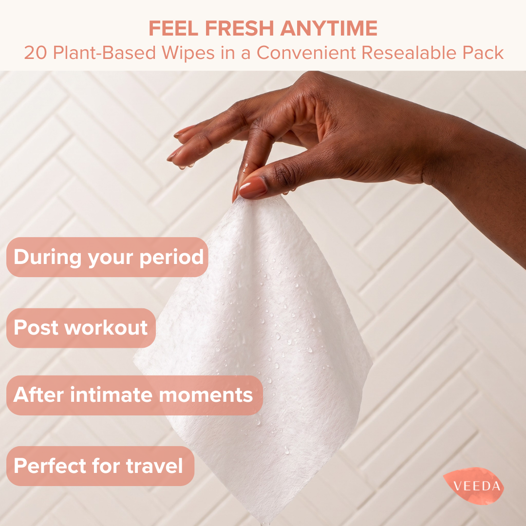 Veeda Plant-Based Natural Feminine Wipes