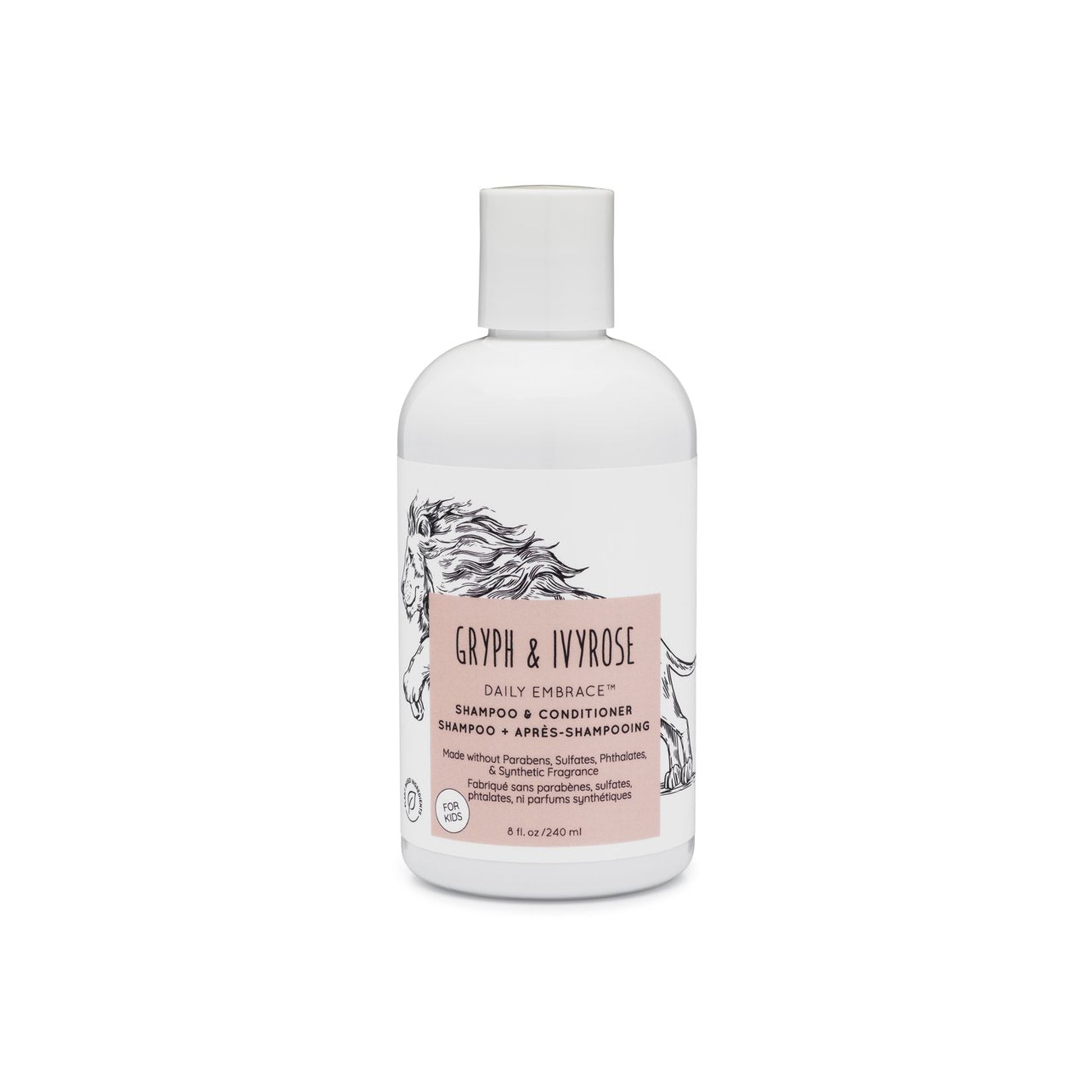 Gryph & Ivyrose Daily Embrace Shampoo + Conditioner 8 fl oz For Kids