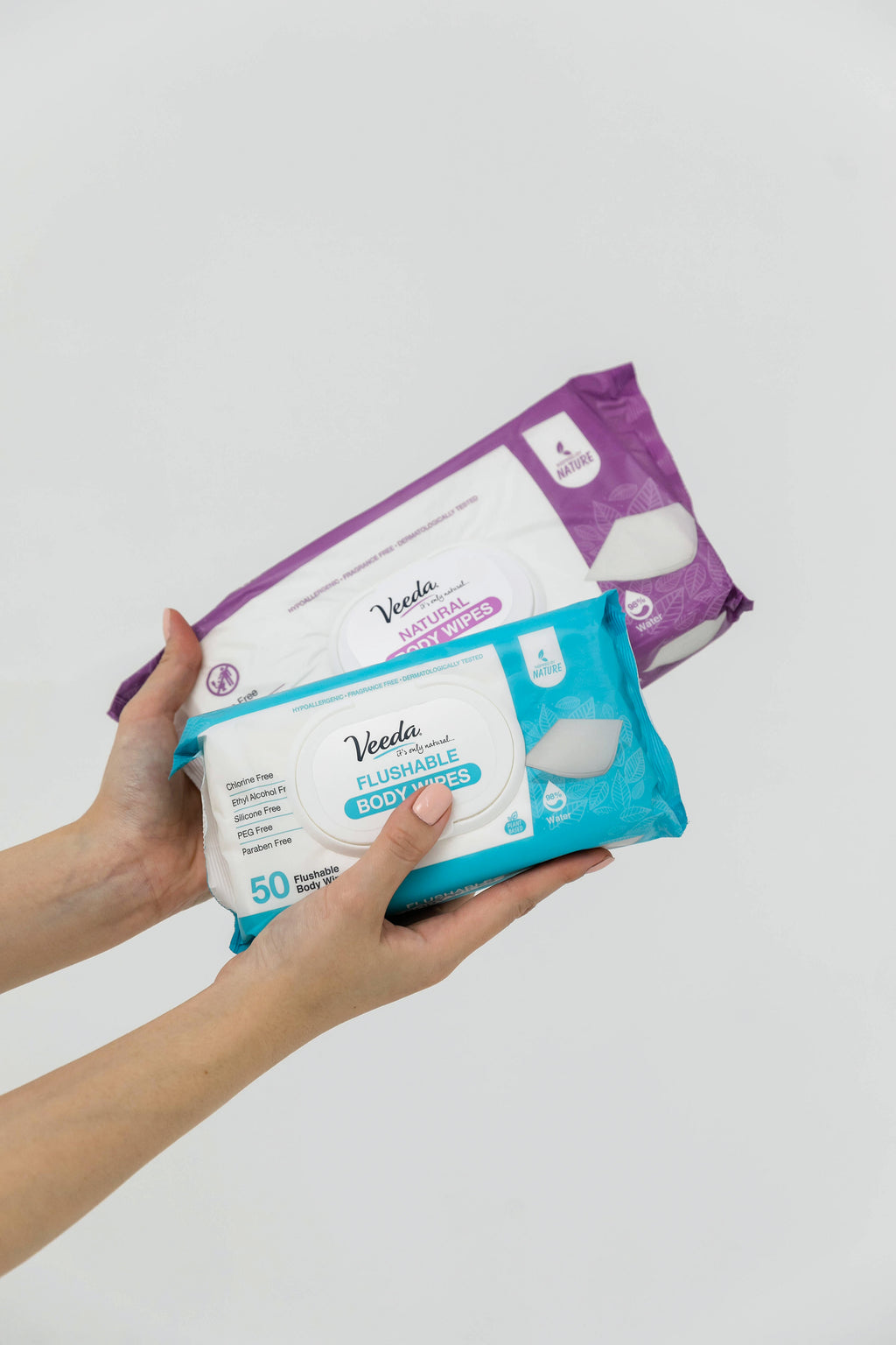 Natural Cotton Body Wipes for Adults Value Pack