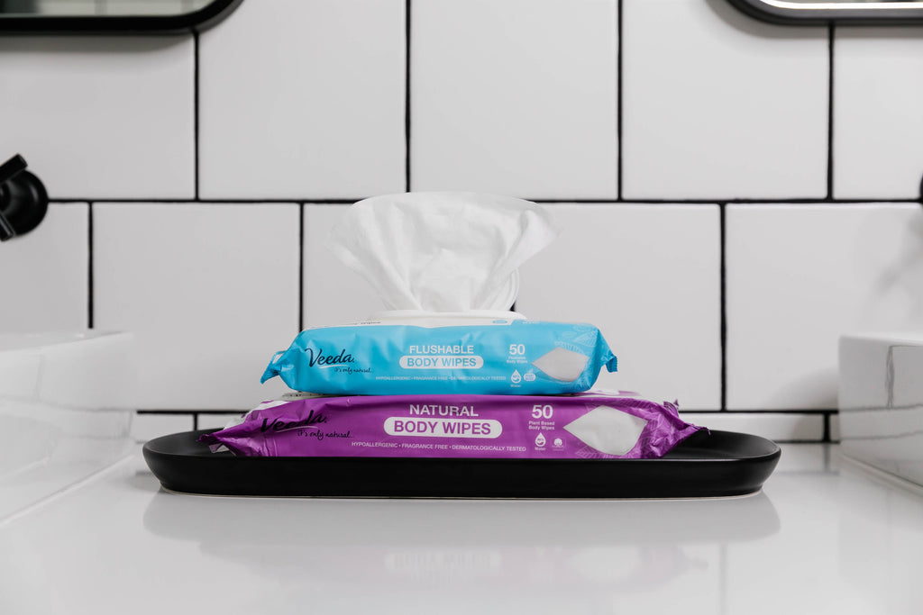Natural Cotton Body Wipes for Adults Value Pack