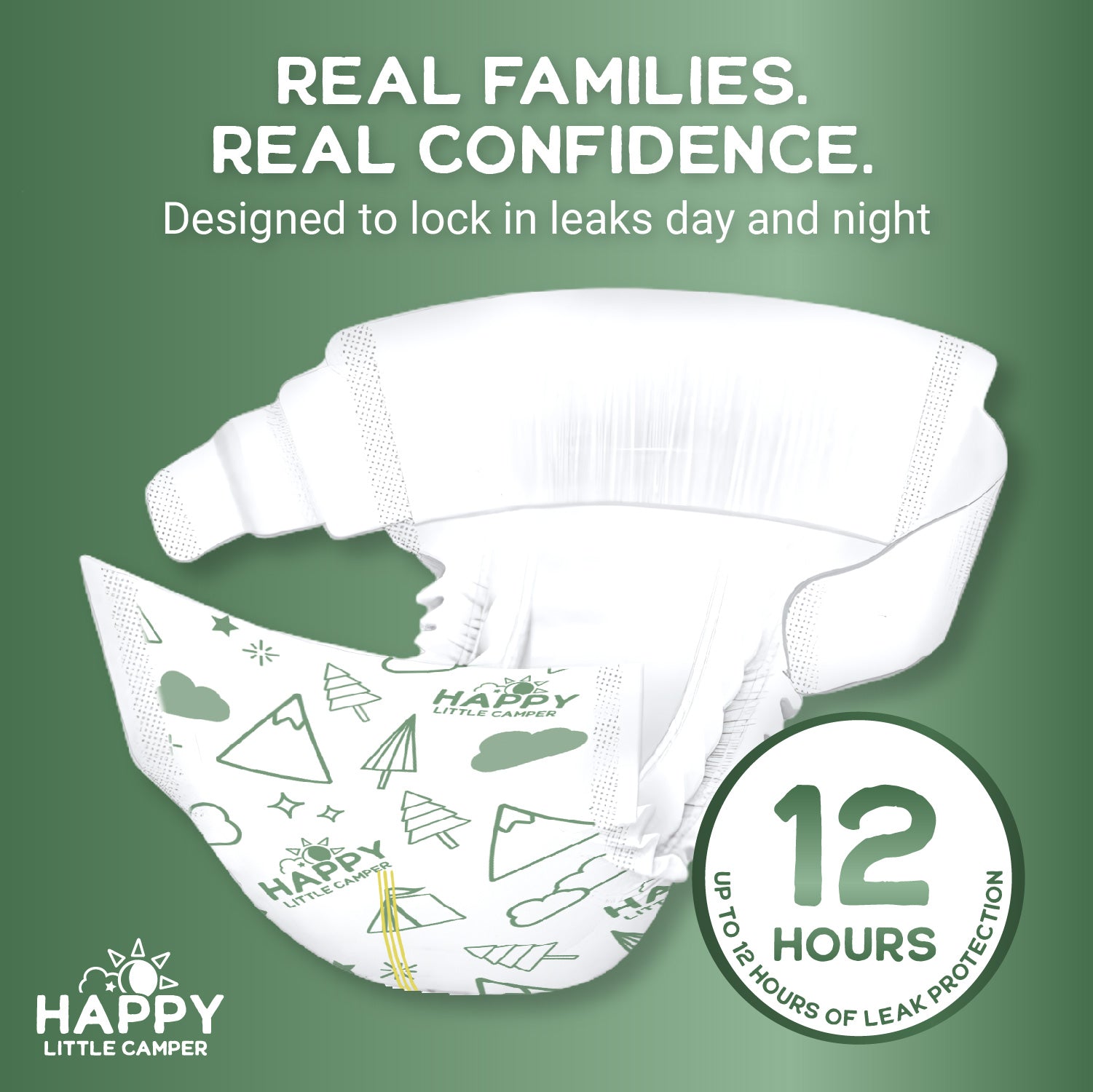 PRE-ORDER Happy Little Camper Super Saver Baby Diapers, Size 5, Walker 31-35 lbs