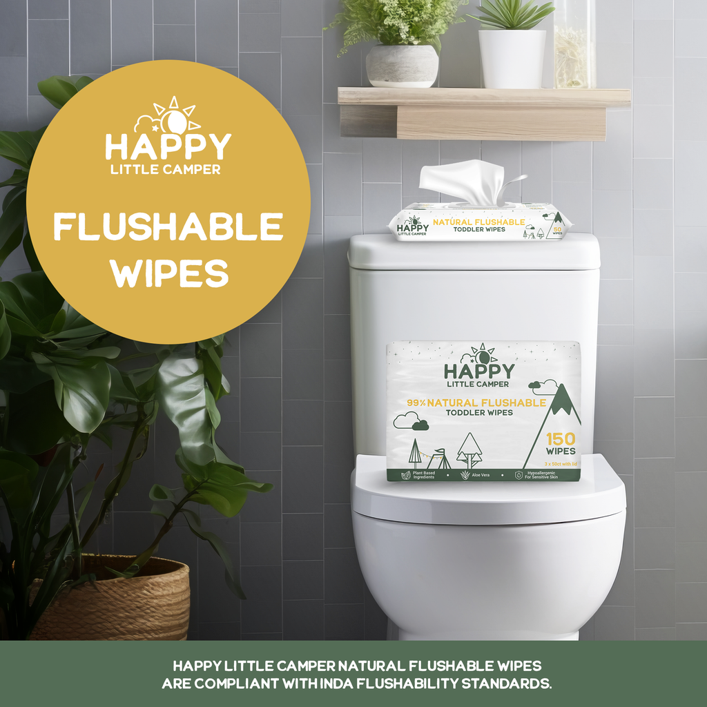 Happy Little Camper Natural Flushable Wipes