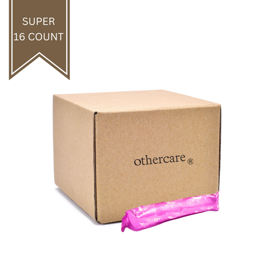 Othercare 100% Natural Cotton BPA-Free Compact Applicator Tampons Super