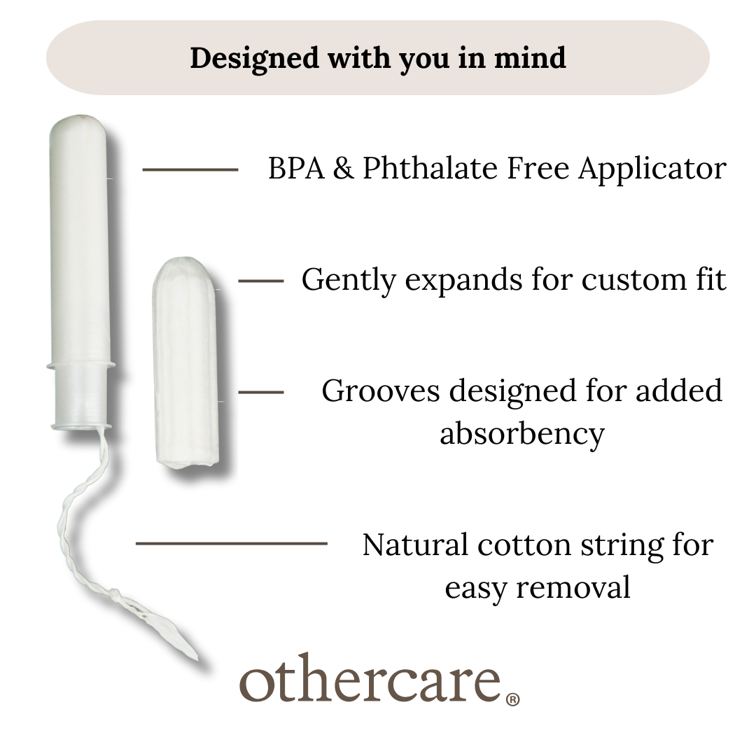 Othercare 100% Natural Cotton BPA-Free Compact Applicator Tampons Super Sale