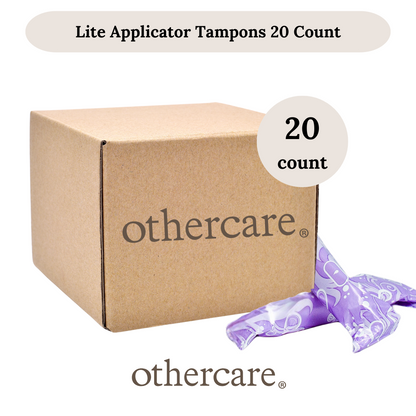 Othercare 100% Natural Cotton BPA-Free Compact Applicator Tampons Lite