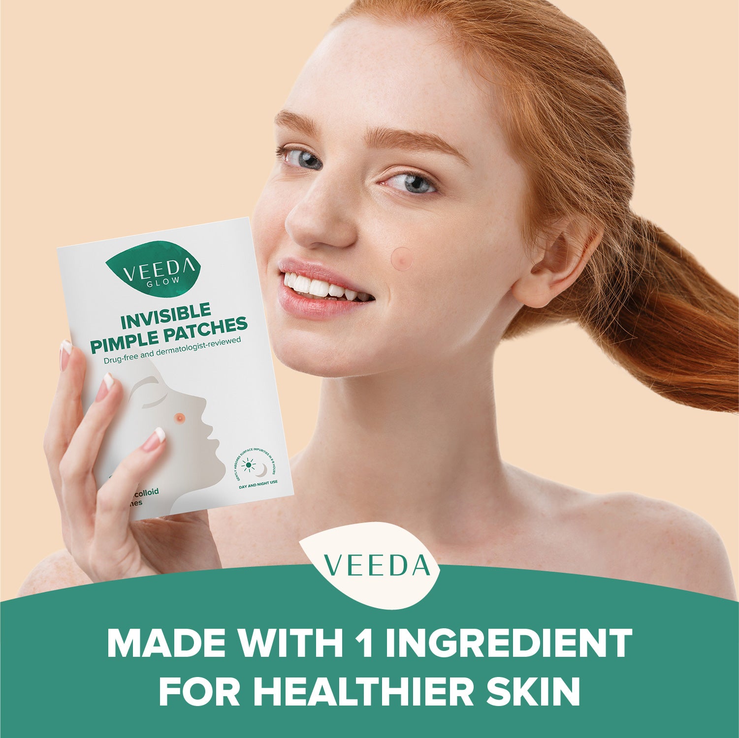 Veeda Glow Invisible Hydrocolloid Pimple Patches