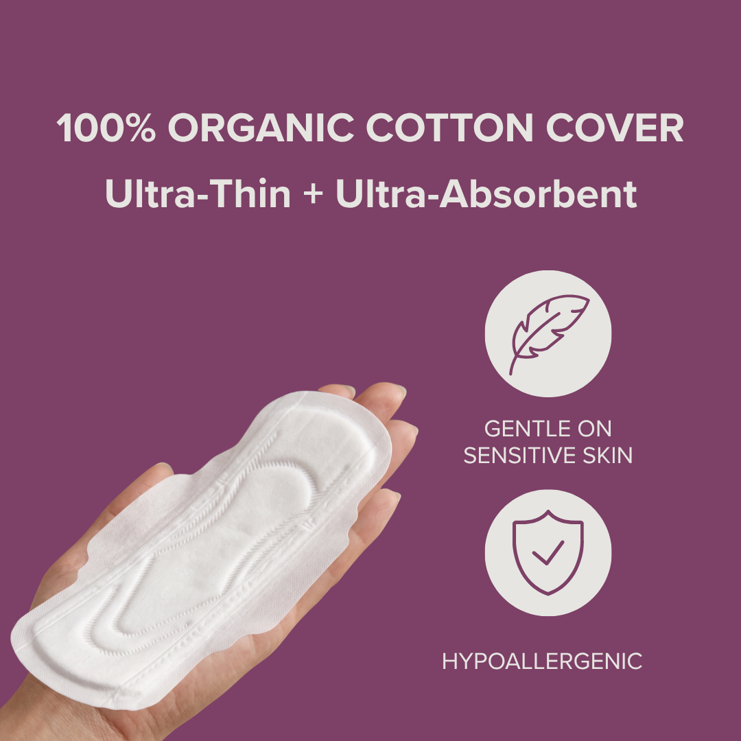 Veeda 100% Organic Cotton Cover Day Pads