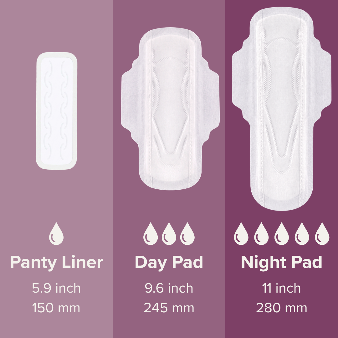 Veeda 100% Organic Cotton Cover Day Pads