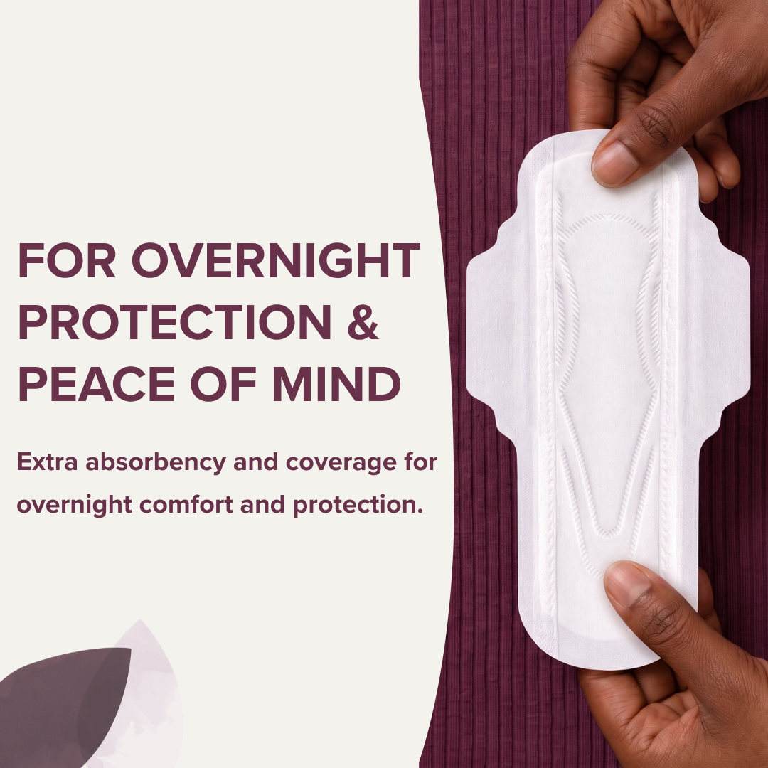 Veeda 100% Organic Cotton Cover Night Pads