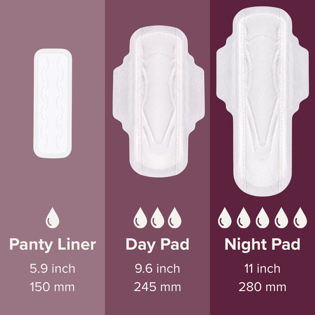 Veeda 100% Organic Cotton Cover Night Pads