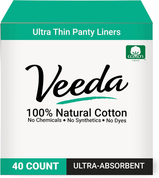 Veeda Ultra-Thin Natural Cotton Breathable Panty Liners