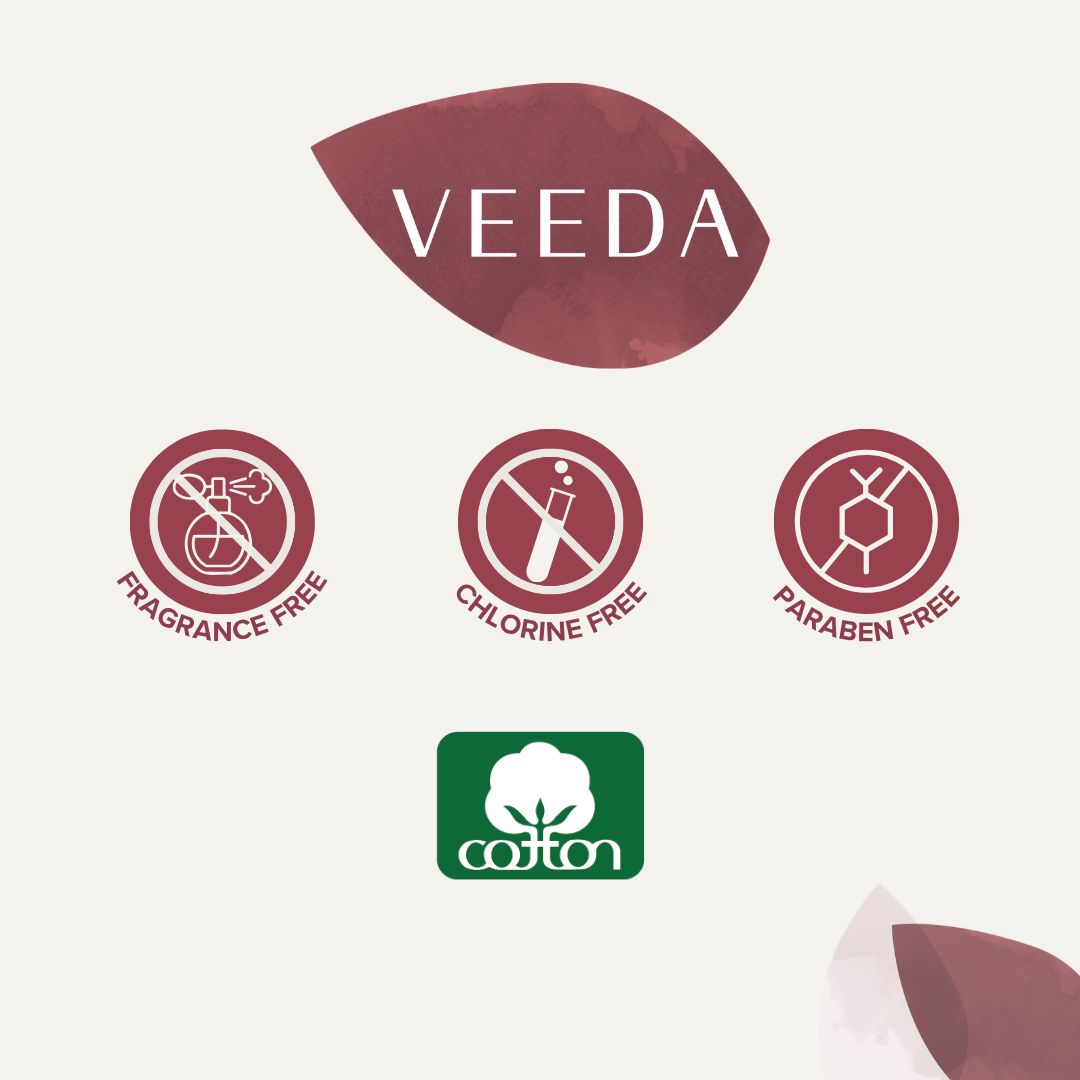 Veeda 100% Organic Cotton Cover Panty Liners