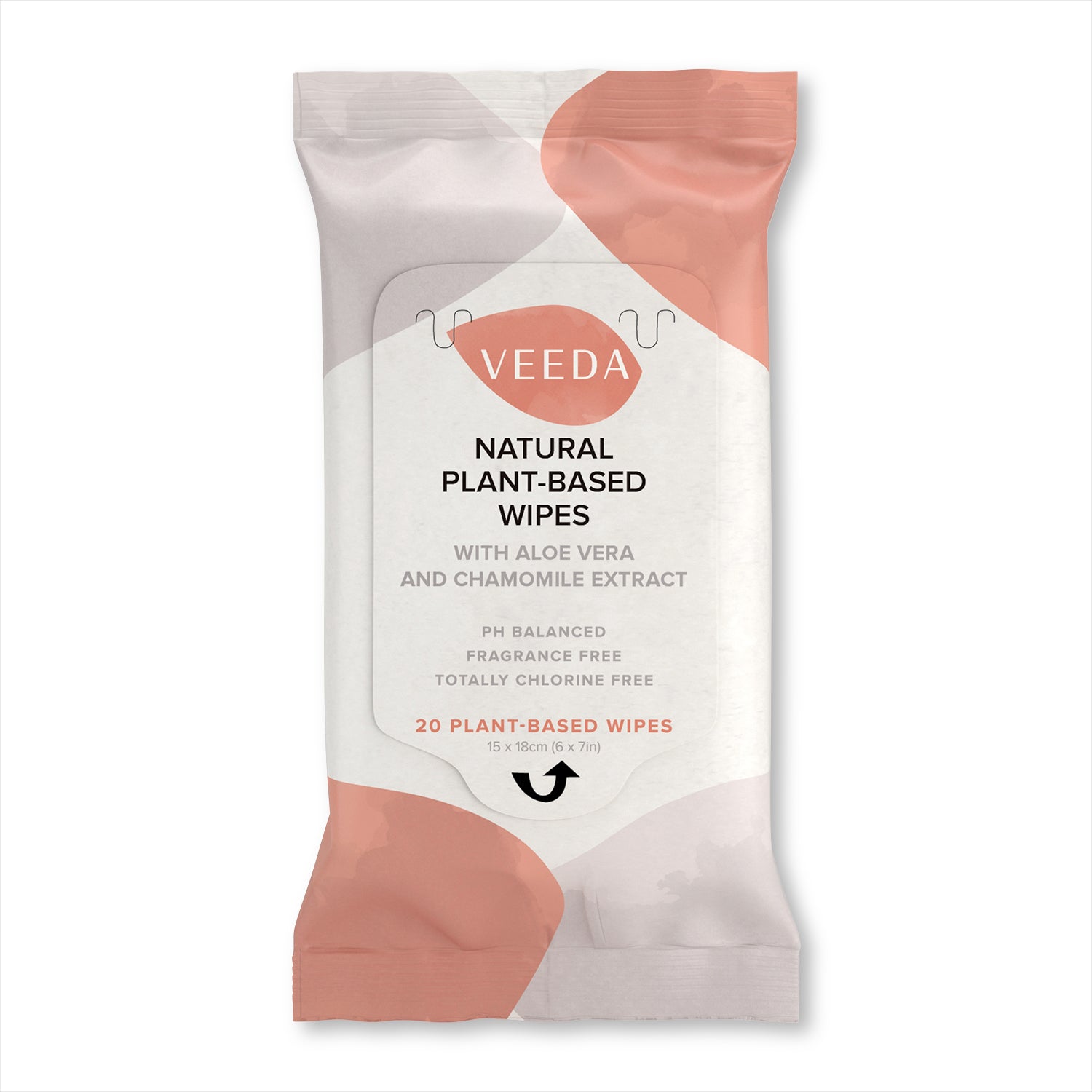Veeda Plant-Based Natural Feminine Wipes