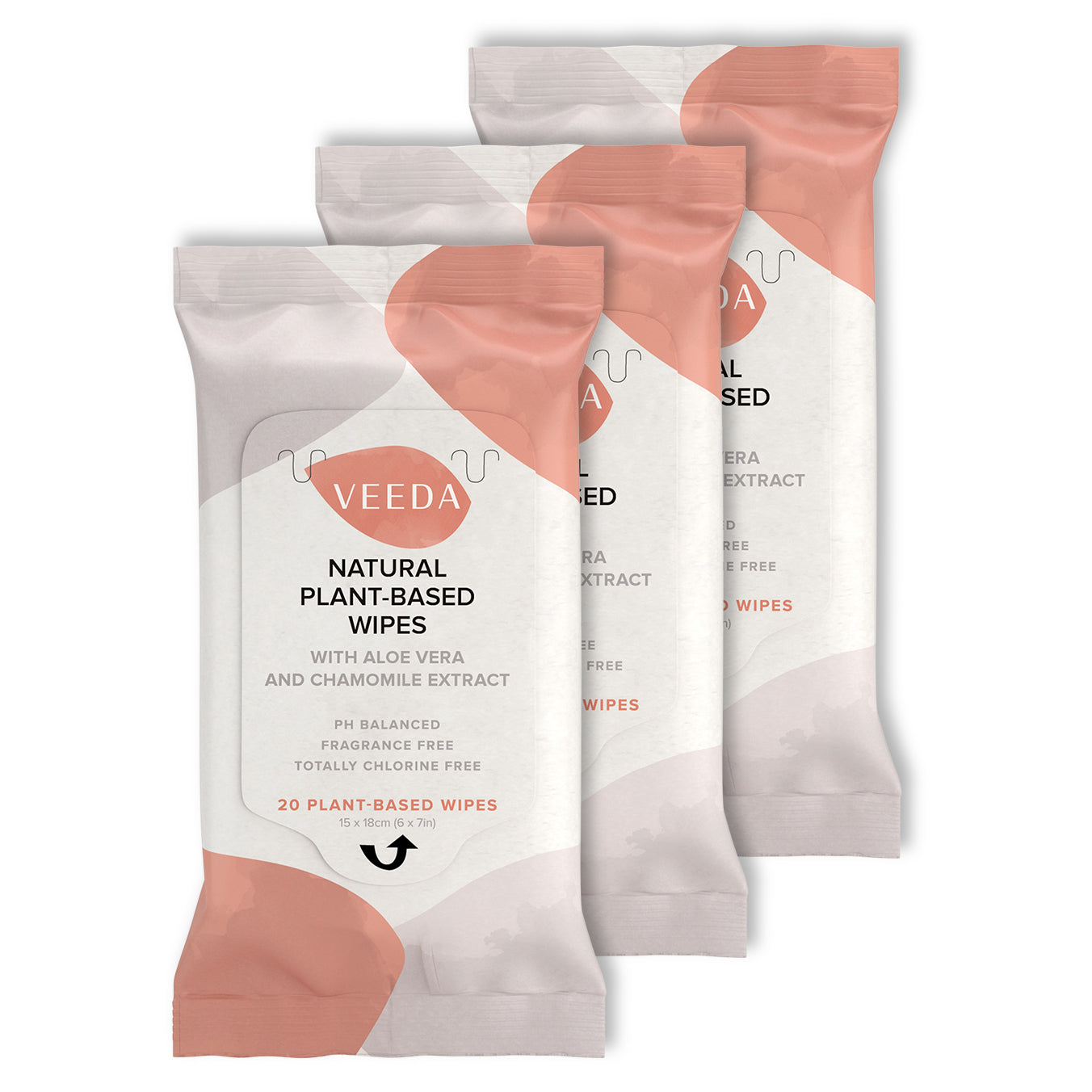 Veeda Plant-Based Natural Feminine Wipes