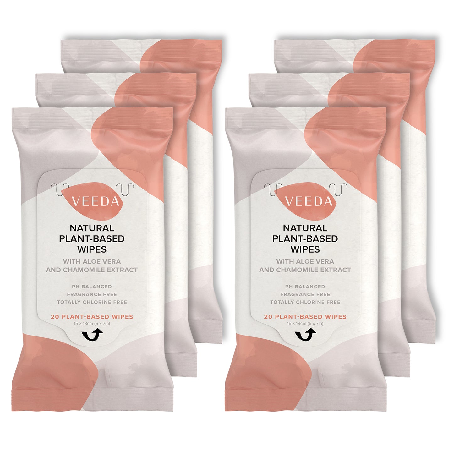 Veeda Plant-Based Natural Feminine Wipes