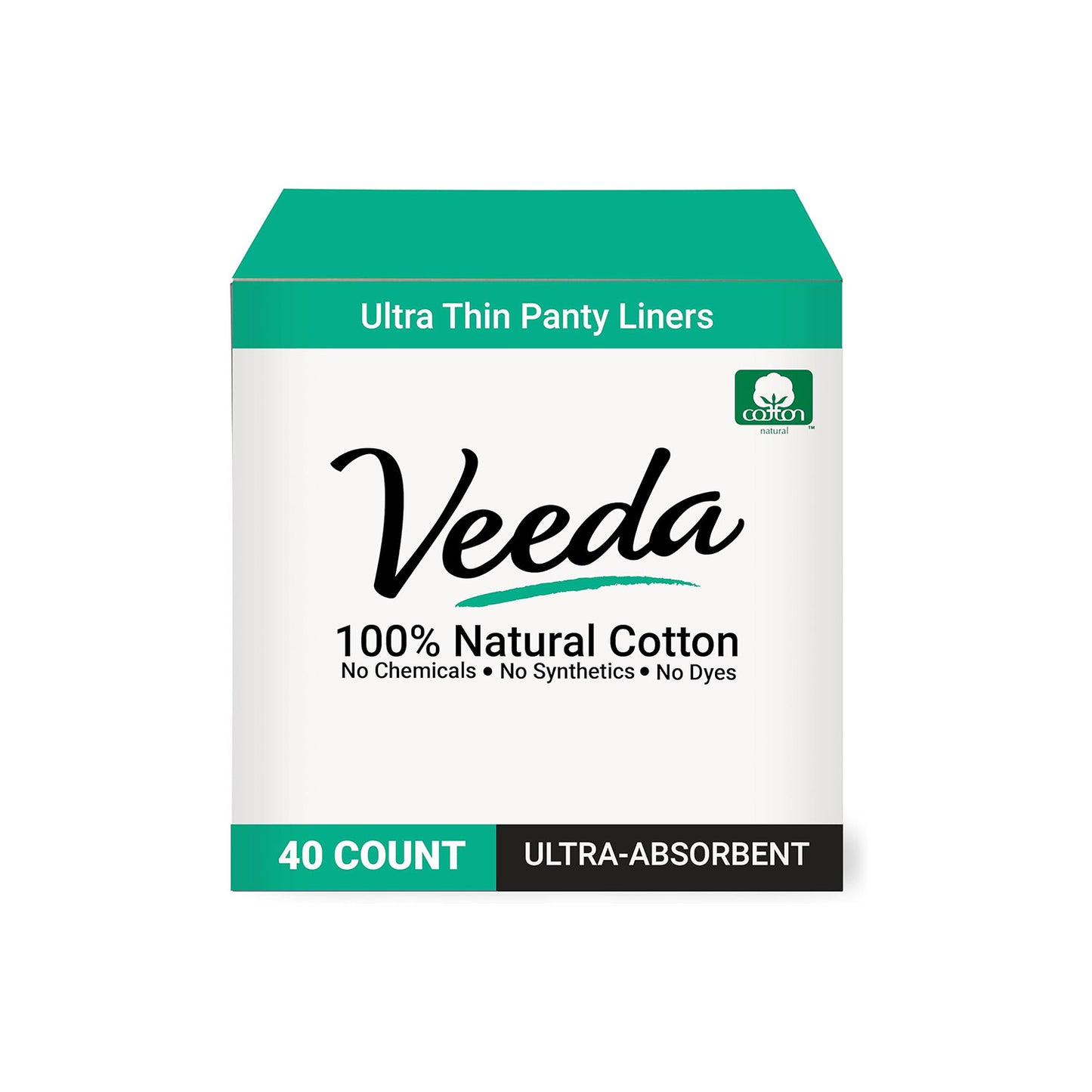 Veeda Ultra-Thin Natural Cotton Breathable Panty Liners