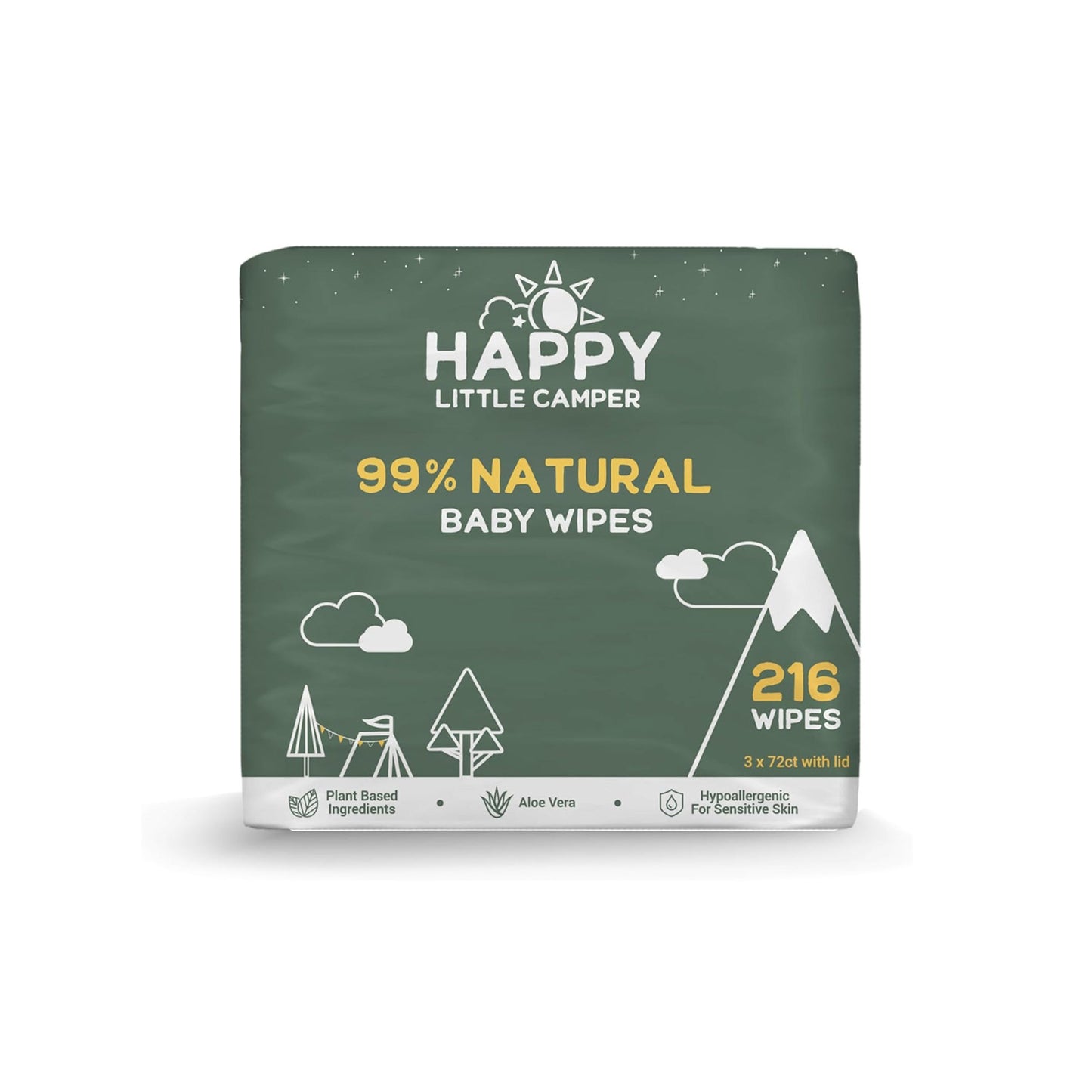 Happy Little Camper Natural Baby Wipes